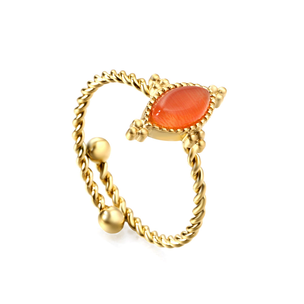 Vintage versatile elegant niche stainless steel ring asonjewelry